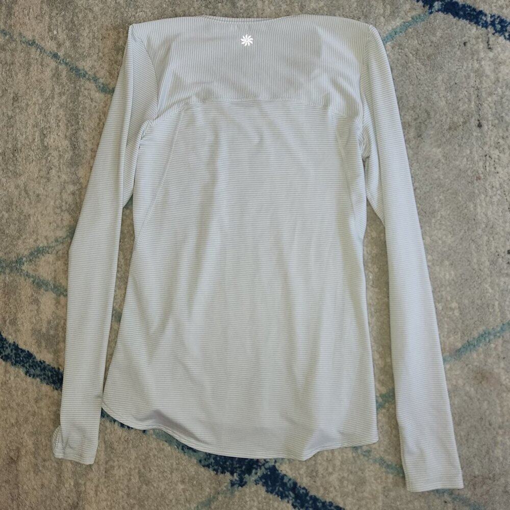 Athleta Active Longsleeve Striped Top || XS || EUC - Picture 6 of 11